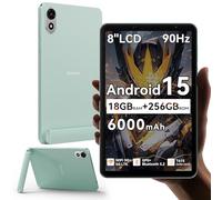 Blackview ZENO 1 8 pollici Tablet Android 15 90Hz 800x1280 - Ultra leggero&compatto Gaming, T615 8 core AI Chip, 18GB RAM+256GB ROM(2TB TF)/4G LTE+WiFi5G/Face ID/6000mAh/8MP+8MP/Widevine L1/BT5.2/GMS