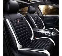 Blackwheel Coprisedili auto per Dacia Duster Prestige Set completo 5 posti per tutte le condizioni atmosferiche, rivestimento in PU pelle Versione standard-Bianco nero