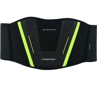 BLACKWILD - Cintura renale per moto, da uomo e da donna, colore: nero e giallo, efficace stabilizzazione dei reni, supporto lombare, Nero , XXL