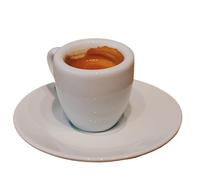 BLacOh Tazzine Caffe Set di piattini for tazza da caffè espresso da 60 ml. Tazza da caffè latte da competizione professionale in ceramica spessa Tazzine Caffè