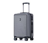 Blade Bagaglio a mano - Valigia rigida - Valigia da viaggio leggera in ABS + PC con serratura TSA - 4 ruote rotanti - Valigia arrotolabile (grigio), grigio., L, valigetta