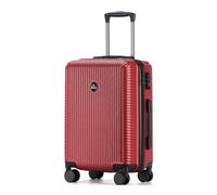 Blade Bagaglio a mano - Valigia rigida - Valigia da viaggio leggera in ABS + PC con serratura TSA - 4 ruote rotanti - Valigia arrotolabile (Wine Red L), Vinaccia, L, valigetta