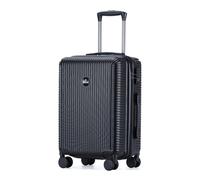 Blade Bagaglio a mano - Valigia rigida - Valigia da viaggio leggera in ABS + PC con serratura TSA - 4 ruote rotanti - Valigia arrotolabile (nero), Nero, M (Handgepäck), valigetta
