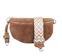 Blade Marsupio da donna, realizzato a mano, in pelle scamosciata, borsa a tracolla, marsupio in vera pelle con cinghie a fantasia, 3 misure, elegante borsa a tracolla in Italia, regalo per te, in