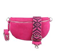 Blade Marsupio da donna, realizzato a mano, in pelle scamosciata, borsa a tracolla, marsupio in vera pelle con cinghie a fantasia, 3 misure, elegante borsa a tracolla in Italia, regalo per te, in