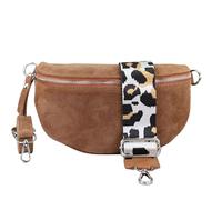 Blade Marsupio da donna, realizzato a mano, in pelle scamosciata, borsa a tracolla, marsupio in vera pelle con cinghie a fantasia, 3 misure, elegante borsa a tracolla in Italia, regalo per te, in