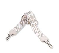 Blade Tracolla regolabile per borsa Cinturino intercambiabile donna Cinghia larga 5 cm con fibbie argentate Tracolla per borsetta o zaino Crema-1