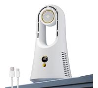 Bladeless Desk Fan - Six Speeds ricaricabile Quiet Blower, Tabletop Fan