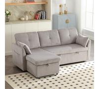 Bladez Divano modulare con custodia per divano e pull-out, reversibile Chaise a forma di L, divano sezionale, Corduroy Upholstered Modullar Corner Divano per la sala living, appartamento & Guest Room