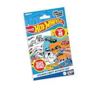 BLADEZ Hot Wheels - Set di adesivi con licenza ufficiale, include carte auto, adesivi, penne e fogli da colorare, per bambini dai 3 anni in su