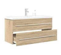Bladez Set di mobili da bagno Sonoma in legno e ceramica - Armadio per bagno, elegante e durevole - Design salvaspazio per le famiglie moderne