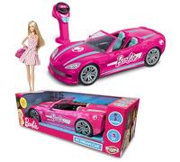 BladeZ Toyz Barbie Dream Car, auto telecomandata, auto rosa per bambini, funzione completa RC 2,4 GHz con luci, adatta a due bambole Barbie, giocattolo con licenza, 38,1 cm