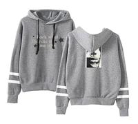 BLAENU Daniel Singer CAE-SAR Look What They Did TO Me Felpa con Cappuccio Stampata Retro Hip Hop Oversized Sportiva Maniche Lunghe per Uomo Donna XXS-4XL-Grey||4X_l