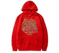 BLAENU Felpa con Cappuccio Singer Mac Demarco This Old Dog Album Stampa Grafica Hoodie Uomini Donne Vintage Maglietta Oversized Maschio Moda Musica Pop Manica Lunga XXS-4XL-Red||x_s