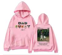 BLAENU Felpa con Cappuccio Unisex Bad Rapper Bunny Donna Uomo Hip Hop Casual Maniche Lunghe Abbigliamento XXS-4XL-Pink||x_s
