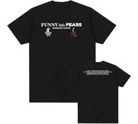 BLAENU Funny Little Fears Album Maglietta Singer Dam-iano David Stampa Cotone Tshirts Morbido Collo Rotondo Manica Corta Streetwear per Donne Uomini XXS-4XL-Black||s