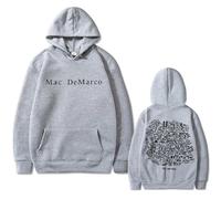 BLAENU Hoodie Singer Mac Demarco This Old Dog Album Stampa Felpa Unisex Casual A Maniche Lunghe Hip Hop Felpa con Cappuccio Grafica Donna Uomo Vintage Harajuku Streetwear XXS-4XL-Grey||3X_l