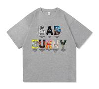 BLAENU Maglietta Bad Rapper Bunny Maglietta A Maniche Corte con Stampa 2D Uomo Donna Top Estivo con Collo Rotondo XXS-4XL-Grey||x_l