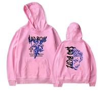 BLAENU Unisex Junior H Sad Boyz Felpa con Cappuccio Uomo Donna Unisex Maglia Lunga Autunno Inverno Pullover Hoodie Moda Streetwear XXS-4XL-Pink||s
