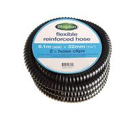 Blagdon Tubo Flessibile Rinforzato per laghetto, 6,1 m x 32 mm di Diametro Interno, Tubo per laghetto in PVC a Foro Liscio, Include 2 Fascette stringitubo in Acciaio Inox, Tubo Resistente e Forte