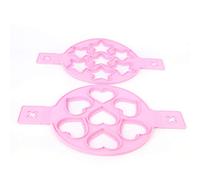 Blaihild Anello per Uova in Silicone da 2 Pezzi, Padella Antiaderente per Uova, Forme Carine per Cucinare la Colazione, Adatto per Pancake e Fritte