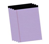 Blaihild Blocco Note A5 a Righe, Doppio Margine Rosso, 50 Fogli, (4 pezzi