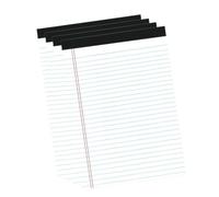Blaihild Blocco Note A5 a Righe, Doppio Margine Rosso, 50 Fogli, (4 pezzi