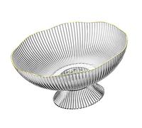 Blaihild Ciotola per Frutta, Ciotola Drenante Decorativa in Plastica con Base Staccabile, Ideale per il Tavolo del Soggiorno e l'uso in (Trasparente)