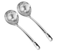 Blaihild Cucchiaio Scolapasta Ergonomico in Acciaio Inossidabile, Durevole e Resistente Al Calore, Perfetto per il Campeggio e la