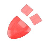 Blaihild Gesso Professionale per Sarto, Strumento per Marcare Tessuti Triangolari a 4 Colori con Polvere di Plastica Sana, per Abbigliamento Sartoria Calzolaio Cucito Artigianato in (rosso)