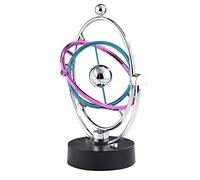 Blaihild Giocattolo Elettronico per l'equilibrio di Newton, Sfera Oscillante Magnetica per la Decorazione della Scrivania dell'ufficio Domestico, Arte Cinetica con Anello Rotante Colorato