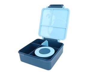 Blaihild Lunch Box in Acciaio Inossidabile, Multi Scomparti Portatili, Contenitore Sigillante per Alimenti per Insalate, Snack e Frutta, Ideale per Adulti e Bambini (BLUE)