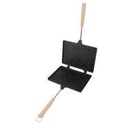 Blaihild Macchina per Preparare Panini a Mano, Rivestimento Antiaderente su Entrambi i Lati, 9,1x6,7 Pollici, per, Omelette, Pancake, Colazione Che Fa Risparmiare Tempo, per Picnic in Campeggio,