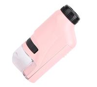 Blaihild Microscopio Tascabile con Ingrandimento 60X-120X Mini Giocattolo Scientifico Portatile per Giovani Esploratori, Corpo in ABS Portatile con Luce a LED Regolabile, Strumento di Apprendimento