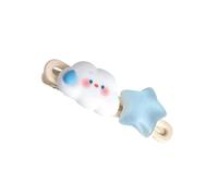Blaihild Morsetto per Capelli Fermacapelli Plastica Metallo Resina Leggero Design a Stella a Forma di Nuvola per Frangia Corta, Mantiene i Capelli Lontani Dal Viso, Accessorio per lo Styling