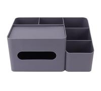 Blaihild Organizer per Scatole di Fazzoletti retrò in Plastica con Supporto per Telecomando per Auto da Salotto, Ufficio Domestico, Spazio 2 in 1 per Riviste di Assorbenti Igienici, Design Estetico