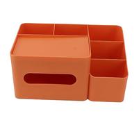 Blaihild Organizer per Scatole di Fazzoletti retrò in Plastica con Supporto per Telecomando per Auto da Salotto, Ufficio Domestico, Spazio 2 in 1 per Riviste di Assorbenti Igienici, Design Estetico