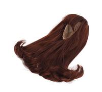 Blaihild Parrucca per Bambola Capelli Lunghi Lisci con Frangia Smussata Circonferenza della Testa di 21-24 Cm, Fibra Resistente Al Calore per Personalizzazione della Bambola con Snodo Sferico 1/3,