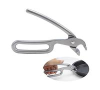 Blaihild Pinza per Teglia per Pizza, Sollevatore per Piatti Caldi in Alluminio Pressofuso Resistente, Pinza da Forno Antigraffio per Cucinare Pizza e Cuocere il Pane Nei Forni a Microonde (SILVER)