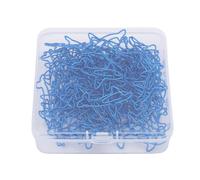 Blaihild Portaclip a Forma di Squalo, 100 Pezzi in Metallo, per Ufficio e | Organizzatori di pagine con segnalibri blu, elementi di fissaggio per forniture da scrivania, clip originali per suite di