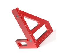 Blaihild Righello per Tracciare Angoli Multipli in Lega di Alluminio da 4,4 Pollici 45 Strumento per Marcatura a 90 Gradi con Scala Anodizzata, Precisione 1/16 di Pollice per Layout di Carpenteria