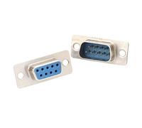 Blaihild Set Connettori DB9 Kit Adattatore Seriale RS232 Senza Saldatura da 40 Pezzi, 20 Maschi 20 Femmine, Pin Stagnati in Ottone con Isolamento in Fibra di Vetro PBT, 5A per Touch Screen di