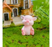 Blaihild Set di 8 Topper per Torta in Resina con Figurine di Maiale da 1-4 Pollici per Dessert da 8-12 Pollici - Mini Decorazioni per Feste con Animali per Baby Shower, Giardini di Casa, Interni di