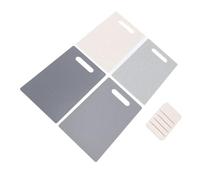 Blaihild Set di Taglieri Taglieri Antiscivolo in Plastica PP per Uso Alimentare, Codice 4 Colori, per Carne, Pesce, Verdure, Lavabili in Lavastoviglie con Supporto per la Preparazione degli Alimenti