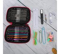 Blaihild Set di Uncinetti 22 Misure da 2,0 a 6,5 Mm e da 0,6 a 1,9 Mm, Ergonomici Senza Sforzo per il Polso, Punte Lisce per Evitare Che il Filo Scivoli, Include Forbici Metro a Nastro Ditale, per