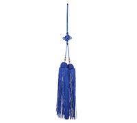 Blaihild Taiji Sword Nappa Accessorio per Spada Kung Fu Materiale di Seta Ghiacciata 2 Colori con Stile Corto per Portachiavi con Decorazione Spada Taiji (Pugnale blu reale)