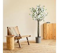 BLAINE | Mandorlo Bianco 150cm | Piante Artificiali Decorative | Pianta Artificiale Grande | Piante Artificiali per Interni/Esterni | Pianta Artificiale Realistica Decorativa per la Casa