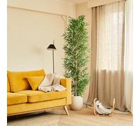 BLAINE - Pianta artificiale con prodotti naturali, realizzata con i migliori materiali, ideale per la decorazione della casa (100 cm, bambù orientale)