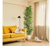 BLAINE Piante Finte da Interno Bambù Orientale 100 cm Aspetto Iperrealistico per Decorazione Casa e Ufficio Senza Manutenzione