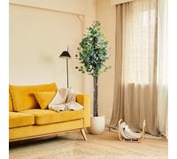BLAINE Piante Finte da Interno Eucalipto 150 cm Aspetto Iperrealistico per Decorazione Casa e Ufficio Senza Manutenzione